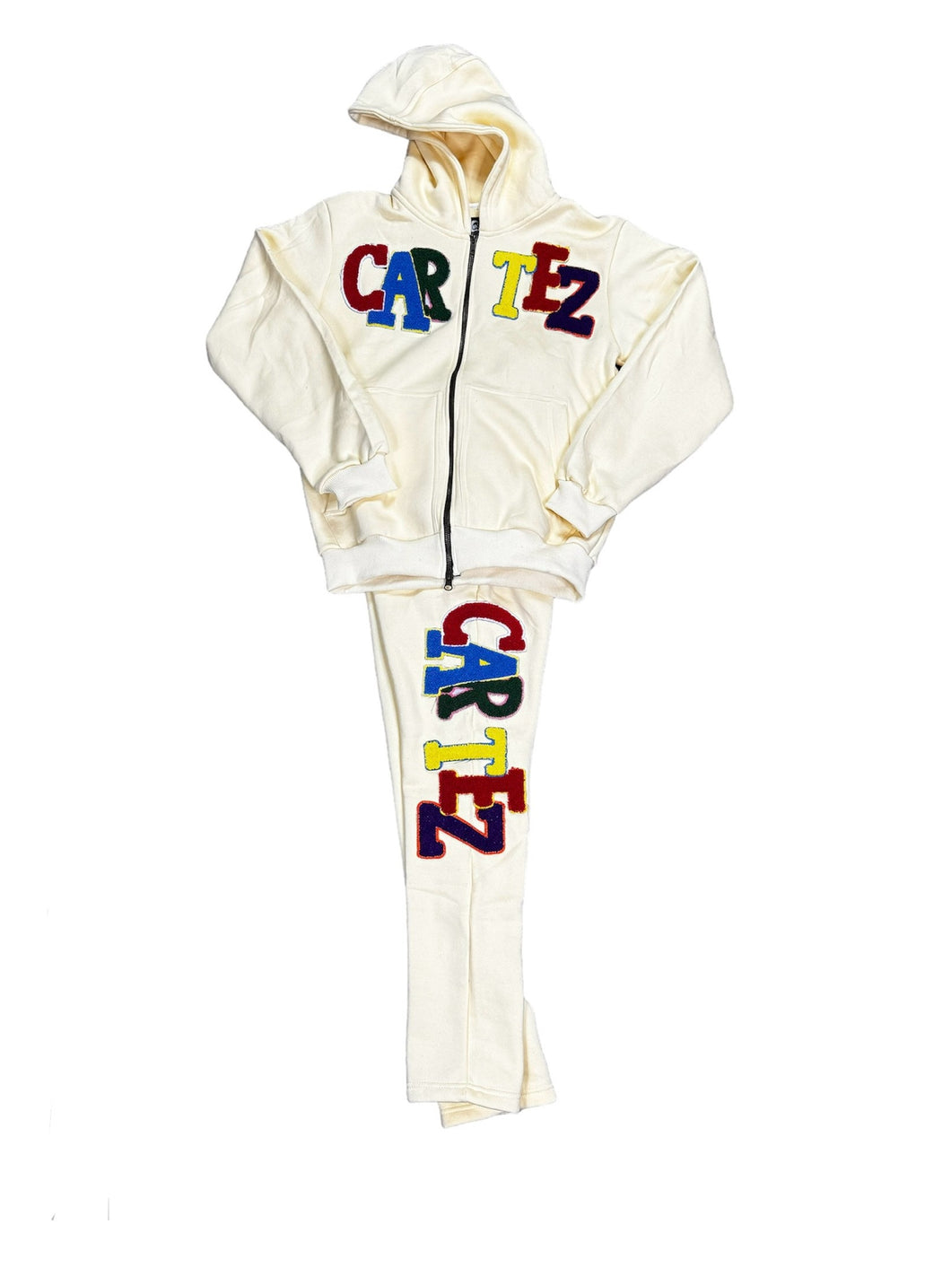 Cartez Signature Sweatsuit Creme