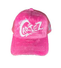 Load image into Gallery viewer, Cartez Cozy Trucker Hat “Pink &amp; White”
