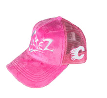 Load image into Gallery viewer, Cartez Cozy Trucker Hat “Pink &amp; White”
