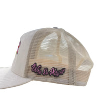 Load image into Gallery viewer, &quot;WHY SO PLAYER&quot; Suede Trucker Hat “CREME”
